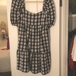 Cute baby doll gingham dress